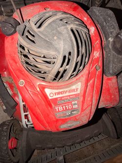 Troy bilt lawn mower with bagger