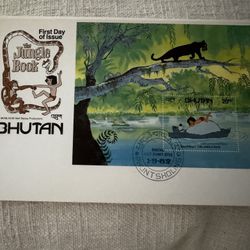 Bhutan Disney Jungle Book First Day Covers 
