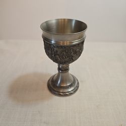 vintage German pewter goblet by Grenningloh, 95% Zinn (pewter) 