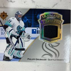 22-23 Ultimate Collection Philipp Grubauer Jersey Tenders UT-PG Kraken