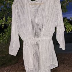 Robe Style Cover , Sheer With Hood