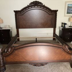 King Size Bed Frame, Beautiful Wood
