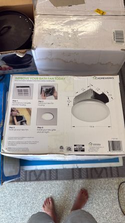 bathroom ventilation fan with dimmable LED light