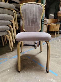 76 Stackable Gold Banquet Event Chairs — Full Lot $1,248
