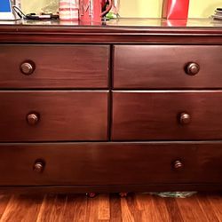 Baby Cache Cherry Wood Dresser