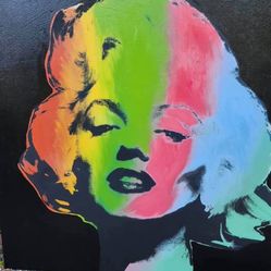 Steve Kaufman Marilyn 40x40