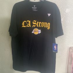 LA Strong Lakers Wildfire Tee Size Large
