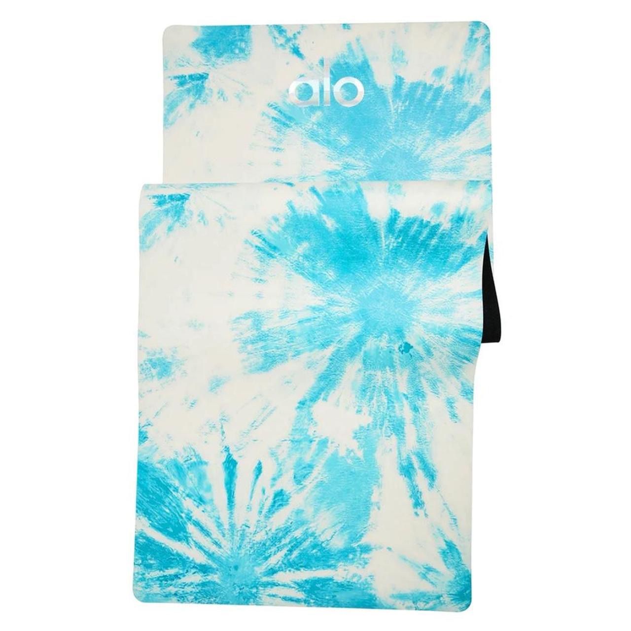 Alo Yoga Tie-Dye Warrior Mat – Bright Aqua Tie Dye Brand New + Sealed