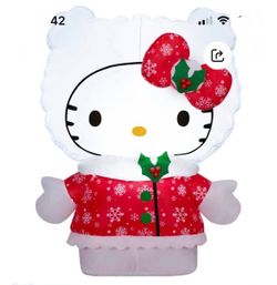 Hello Kitty Christmas Inflatable Yard Decoration