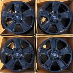 18” Toyota Tundra Sequoia Factory Wheels Rims Gloss Black New SR5