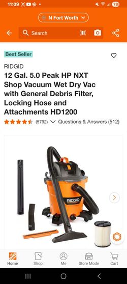 12 gal shop vacuum
