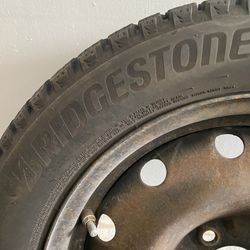 4 Blizzak Winter Tires On Rims