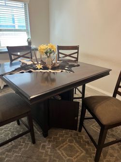 Counter height dining table set
