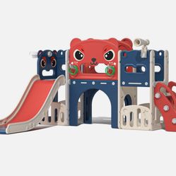 Toddler Climber Slide Playset OutdoorIndoor Freestanding Slide Playroom for Kids