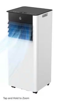 10000 (DOE) BTU Portable Air Conditioner 350 Sq. Ft. with Dehumidifier with Remote in White