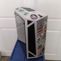 Sticker-bombed Raidmax Full ATX PC Case
