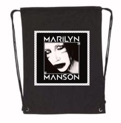 Marilyn Manson Drawstring Bookbag