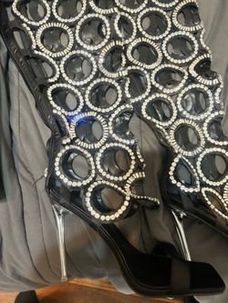 Women heels rhinestone