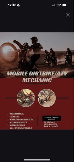 Atv dirtbike tune ups/repair