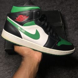 Jordan 1 Mid Pine Green 