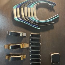 Huge lot Of Fitbit Smartwatches 70 Plus (Used Untested)