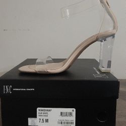 INC CLEAR HEEL