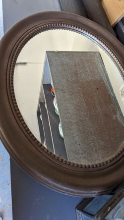 Mirrored Oval Medicine Cabinet