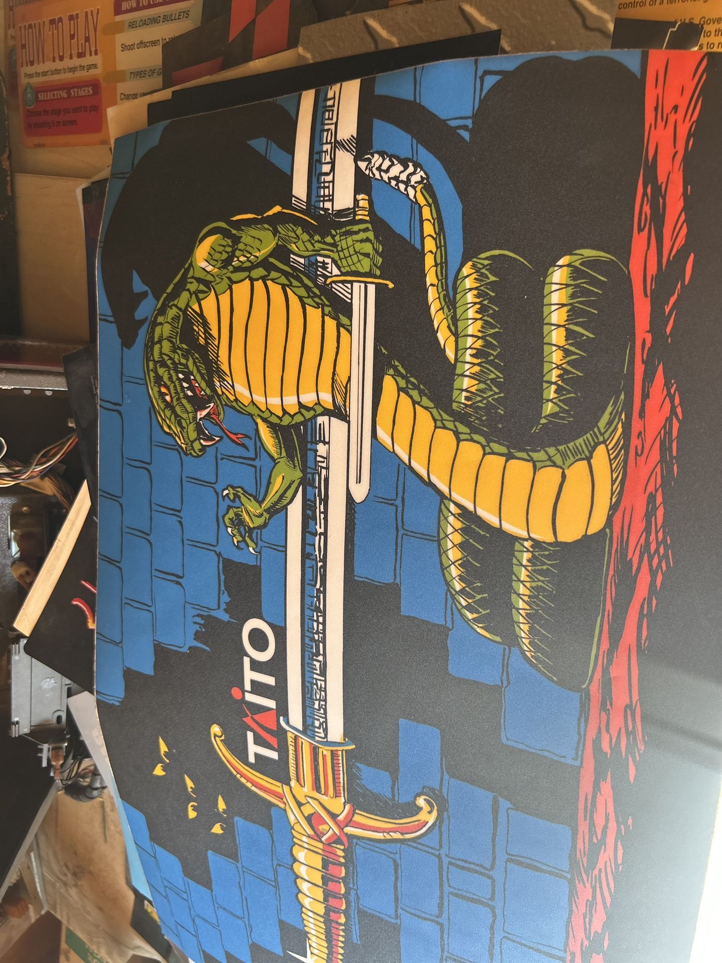 Original Taito Overlay Arcade Part