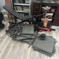 Weight Bench/weights/Bar/Floor Pads