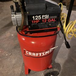 Craftsman 1 HP 12gl 125 PSI Air Compressor Fully Functioning Includes Hose