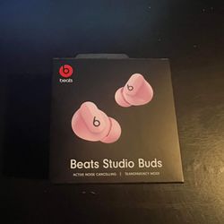 Beat Studio Buds Pink New With Charger 