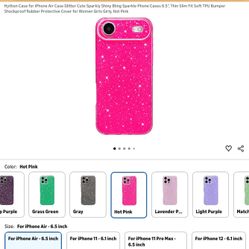 Glitter Pink Case iPhone13 6.1 Inch 