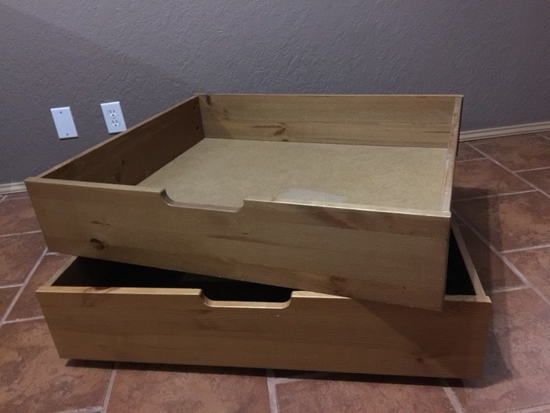 2 Ikea Leksvik Under Bed Storage Drawers
