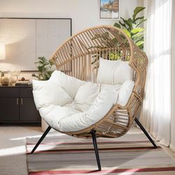 Rattan Egg Chair with Cushion