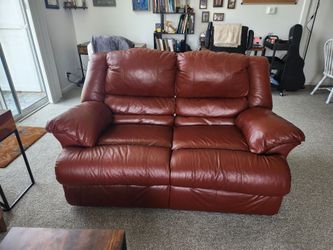 Leather Loveseat Recliner