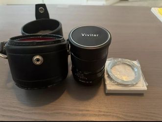 Vivitar 135mm F2.8 Auto Telephoto Lens Pentax K Mount with Canon EOS Mount Adapter