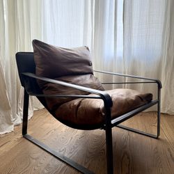 Moe’s Connor Club Chair - Brown Leather