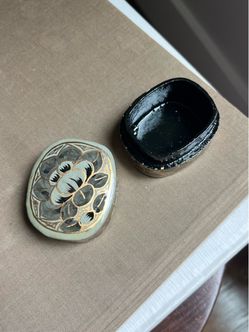Mini Flower Paper Mache Ring Trinket Box’s ( firm on price )