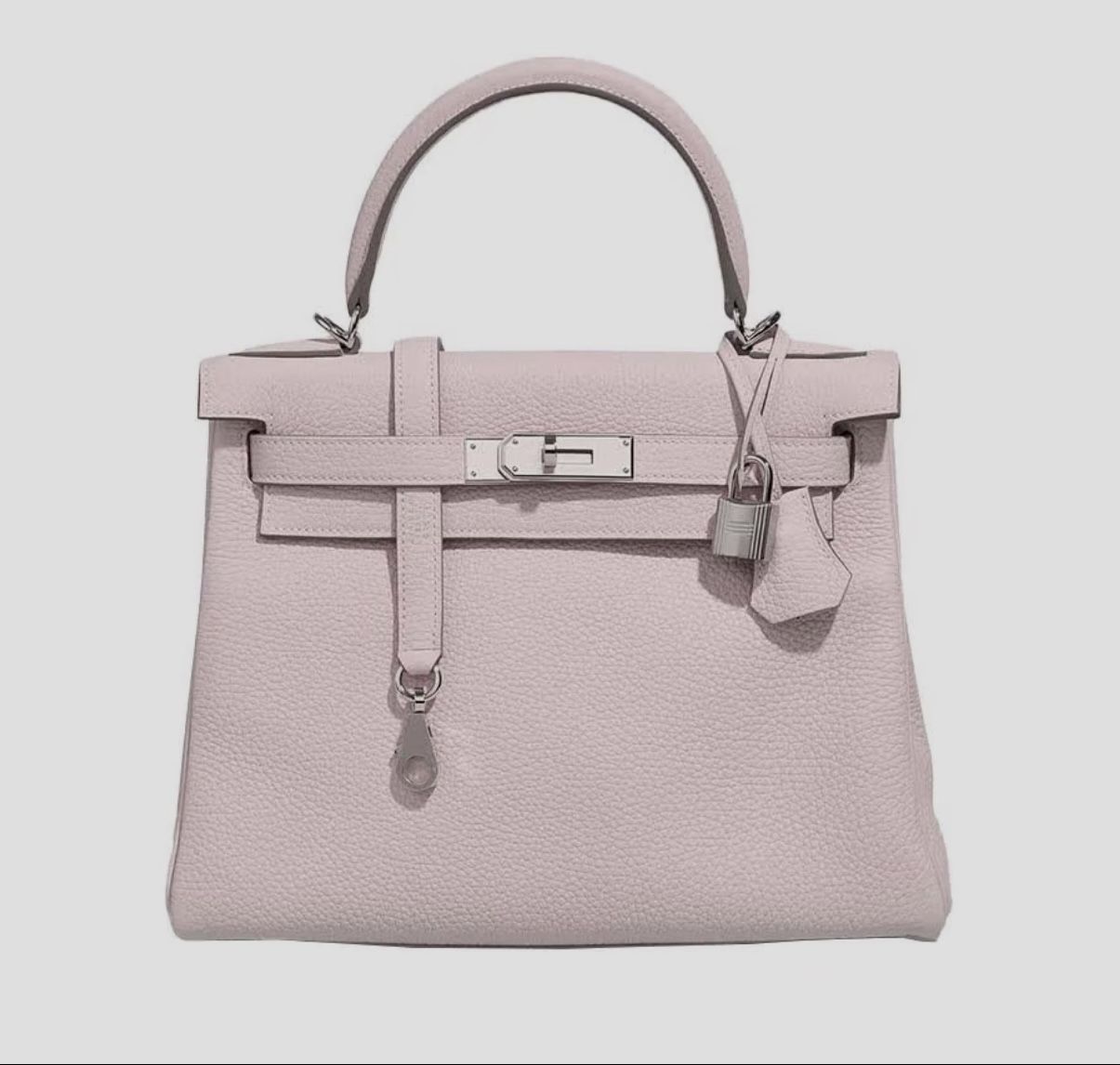 Hermes Kelly 28 togo cowhide silver buckle one-shoulder Kelly bag handbag(15)30