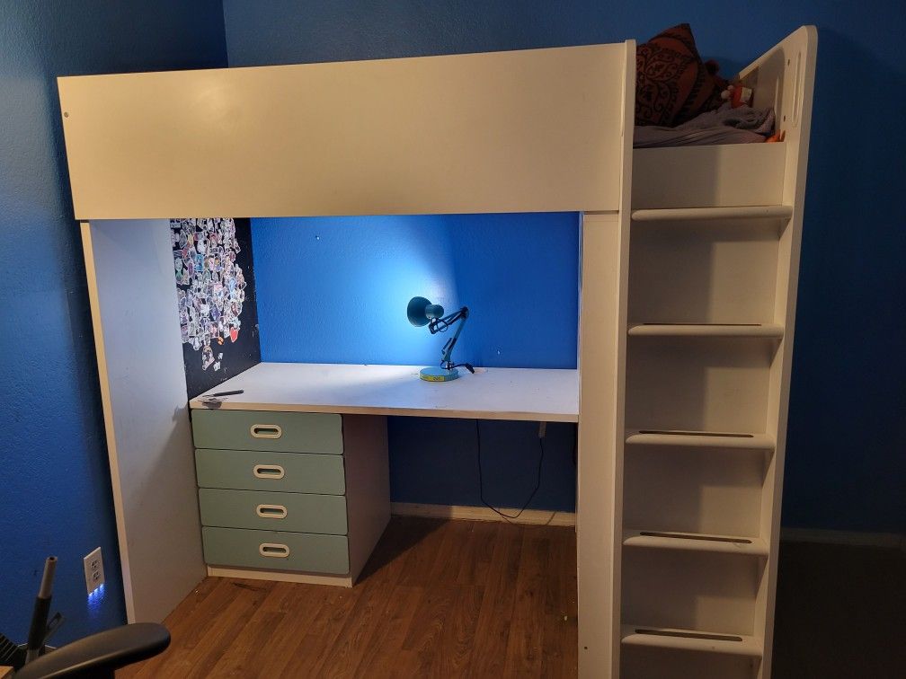Loft Bed and Dresser