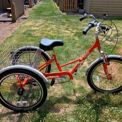 24" Vevor 7 Speed Foldable Trike Brand New