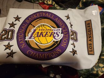 lakers stocking santa hat and champions towel
