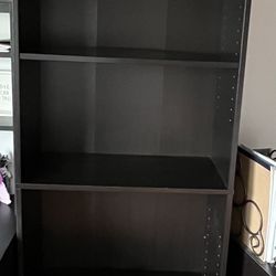 Black Bookcase with 5 Shelves