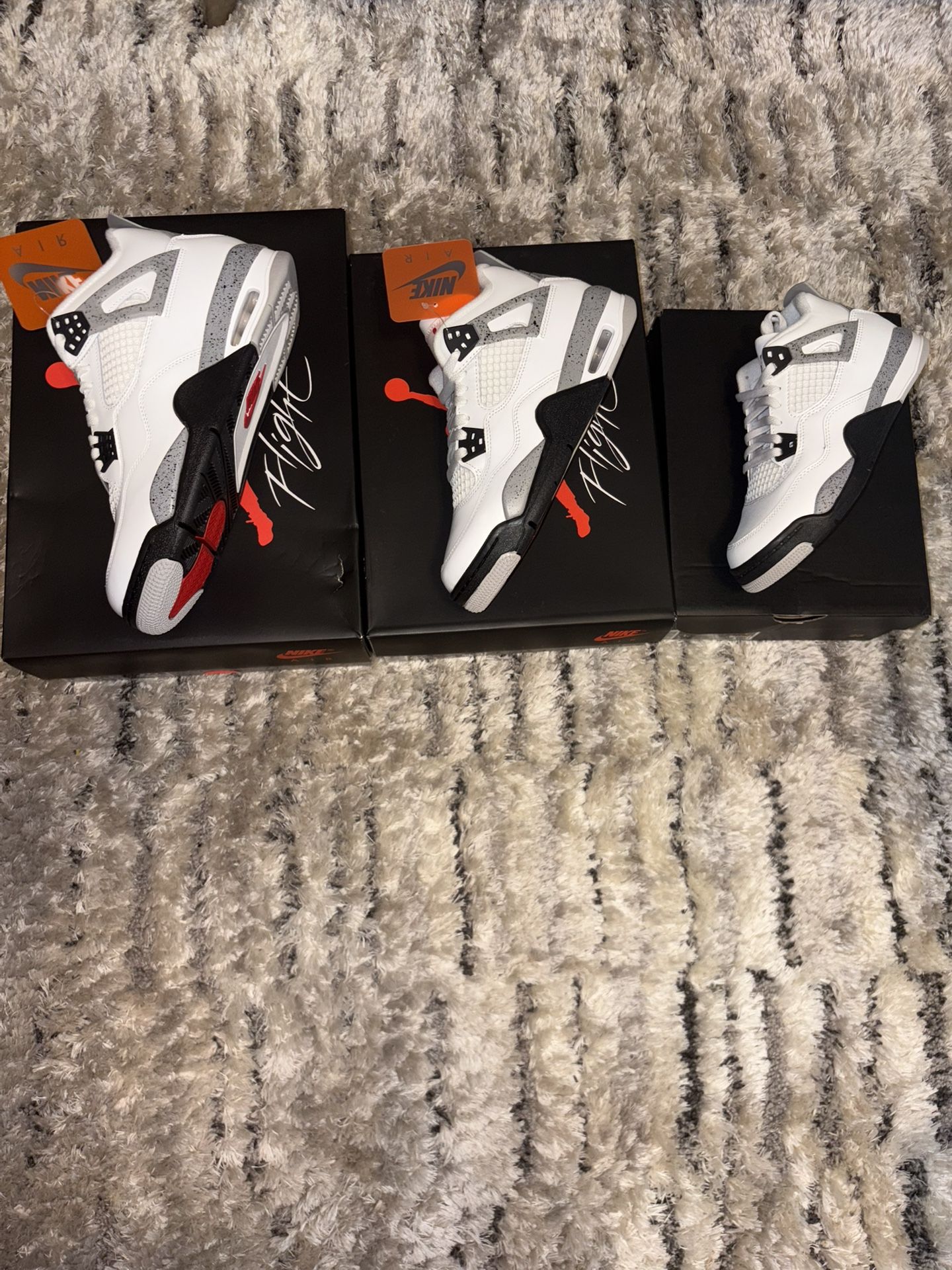 Jordan 4 White Cement Multiple Sizes 100% Authentic $210-$270