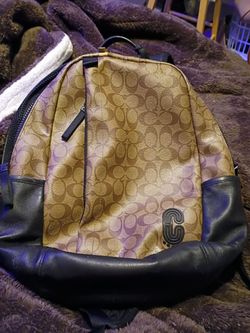 Authentic Coach Edge Pack Messenger Bag - Signature Canvas