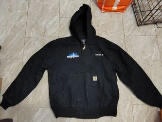 Carhartt loose fit 0j0131-m black jacket company logo