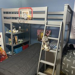 Twin Loft Bed - Mattress Included