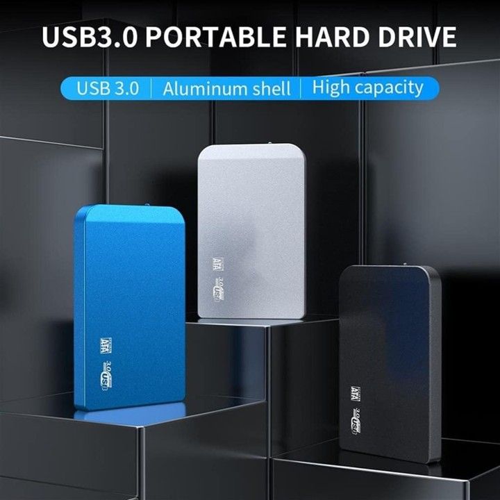 π₯ Alloy External Hard Drive β USB 3.0 Portable Backup Storage for PC, Laptop, MacBook, Smart TV β Black