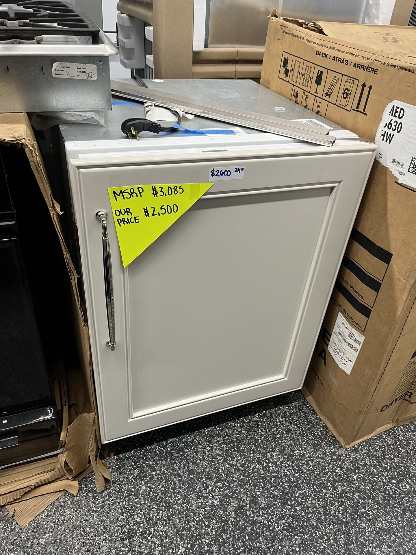 Sub Zero Designer Panel Ready 24” Refrigerator Under Counter