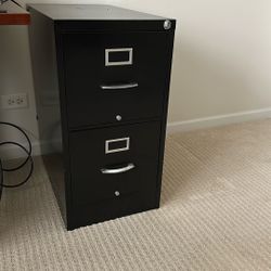 Metal filing cabinet, 2 Drawer 